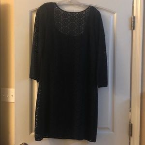 Lily Pulitzer cropped sleeve navy lace dress